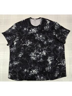 One Bone Bullet T- Shirt Mens Marbled Mineral Wash Textured Black Size 5 (6X)